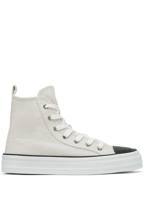 Brunello Cucinelli panelled lace-up sneakers - White