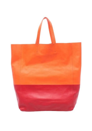 Celine Pre-Owned 2010-2026 CELINE Horizontalkava leather Orange Red Used Women tote bag