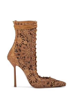 Le Silla Colette lace-up ankle boots - Brown