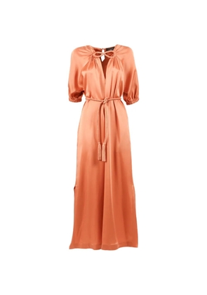 Clips Infinito belted maxi dress - Orange
