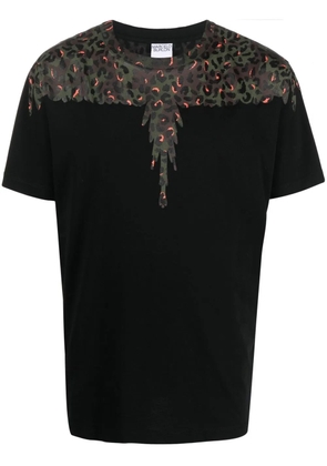 COUNTY OF MILAN Animalier Wings organic cotton T-shirt - Black