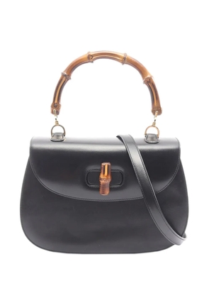 Gucci Pre-Owned 20th Century Leather Bamboo satchel - Black