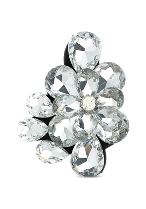 LE TWINS crystal flower brooch - Silver