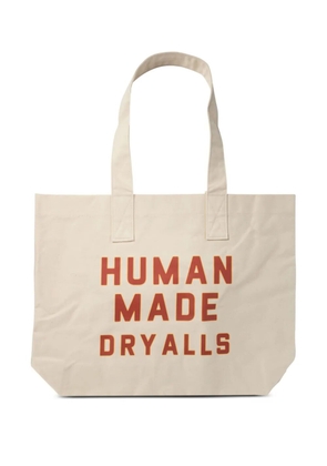 Human Made logo-print tote bag - White