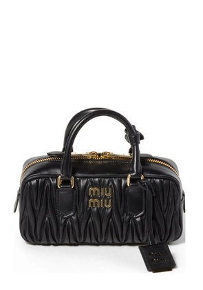 Miu Miu Arcadie matelassé nappa-leather bag - Black