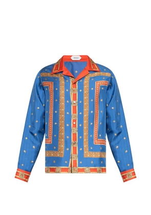 Versace printed silk shirt - Blue