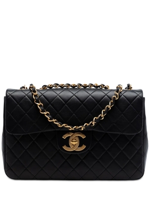 CHANEL Pre-Owned 1994-1996 Maxi XL Classic Lambskin Single Flap shoulder bag - Black