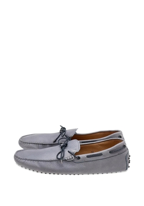 Tod's braided-bow loafers - Grey