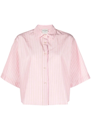 Forte Forte short-sleeve striped shirt - Pink