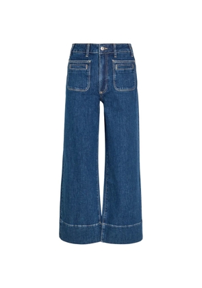 PAIGE Anessa patch-pocket wide-leg jeans - Blue