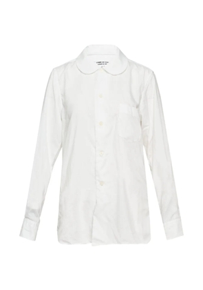 Comme Des Garçons Comme Des Garçons Peter Pan-collar long-sleeve shirt - White