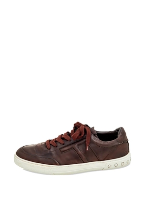 Tod's low-top leather sneakers - Brown