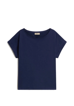 Woolrich slub-cotton boat-neck T-shirt - Blue