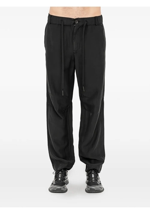 Andrea Ya'aqov drawstring-waist cropped trousers - Black