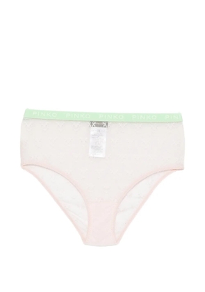PINKO love birds logo-waistband briefs