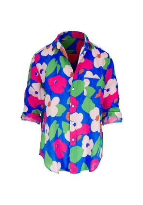 Frank & Eileen floral-print Eileen shirt - Blue