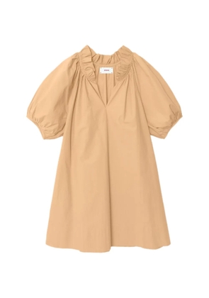 Xirena ruffled puff-sleeve dress - Neutrals