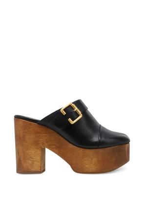 CARRANO buckle-detail platform mules - Black
