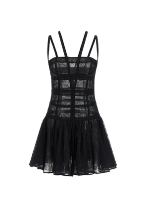 Giovanni Bedin lace bustier mini dress - Black