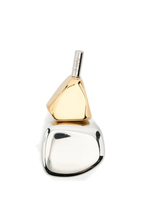 Plan C Abstract geometric drop earrings - Gold