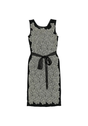 Dolce & Gabbana Pre-Owned floral-lace midi dress - Grey