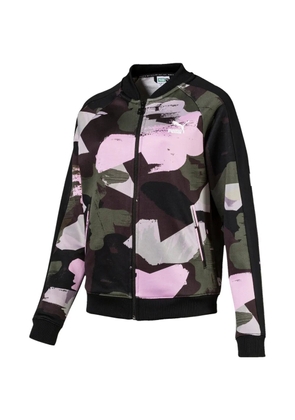 PUMA camouflage-print full-zip sweatshirt - Black