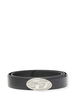 Diesel B-DD crystal-embellished belt - Black