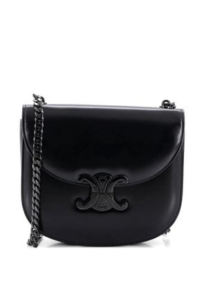 Celine Pre-Owned Triomphe Besace Clea Chain Flap Bag Leather shoulder bag - Black
