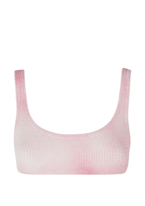 MC2 Saint Barth Naima crinkle-effect bikini top - Pink