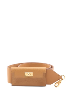 Hermès Pre-Owned 2024 Kelly Pocket Epsom-leather shoulder strap - Brown