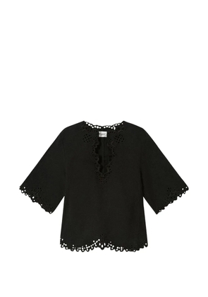 ISABEL MARANT Shana broderie-anglaise top - Black