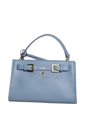 no:rae small Vallegro leather tote bag - Blue