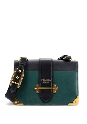 Prada Pre-Owned Cahier Leather and Saffiano Leather Large crossbody bag - Green