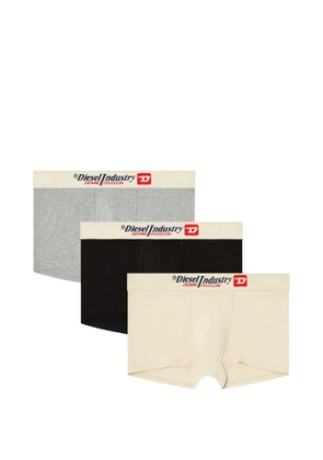 Diesel logo-waistband pack-of-three boxer briefs - Neutrals