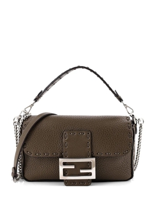 Fendi Pre-Owned Selleria Baguette NM Bag Leather Mini crossbody bag - Brown