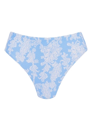 Heidi Klein paisley-print bikini bottoms - Blue