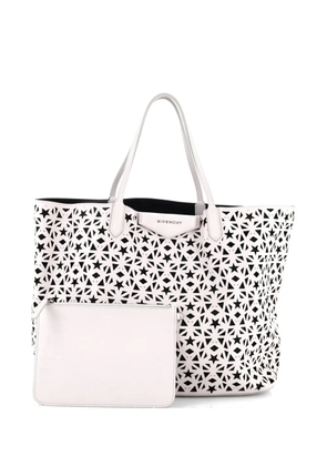 Givenchy Pre-Owned Antigona Shopper Laser Cut Leather Large tote bag - White