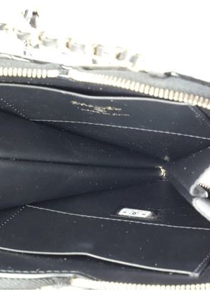 CHANEL Pre-Owned Double Heart Clutch with Chain Quilted Patent crossbody bag - Black