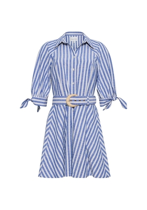 Cara Cara Caro striped belted mini dress - Blue