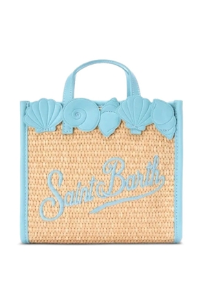MC2 Saint Barth Vivian shell-appliqué satchels bag - Neutrals