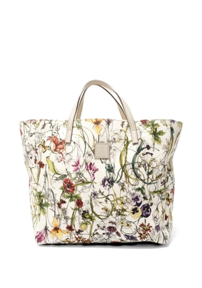 Gucci Pre-Owned 2000-2010s floral canvas handbag - Neutrals