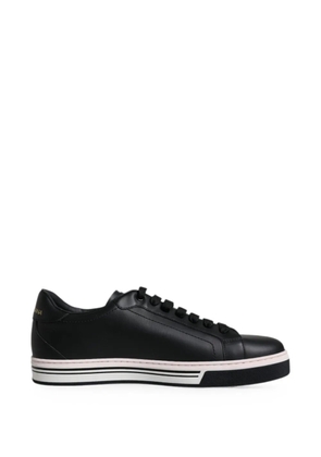 Dolce & Gabbana logo-patch leather sneakers - Black