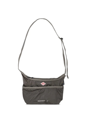 Danton small Danton logo-patch shoulder bag - Brown