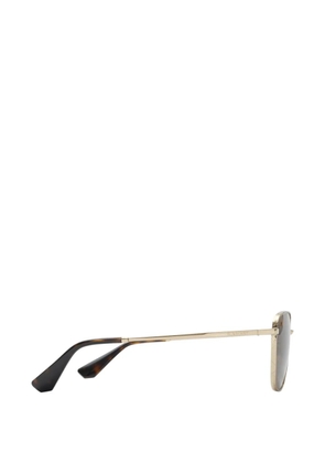 Burberry metal Check square sunglasses - Gold