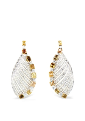 HYT Jewelry diamond drop earrings - Silver