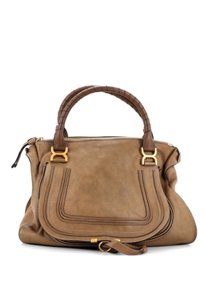 Chloé Pre-Owned Marcie Leather Large shoulder bag - Neutrals