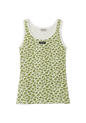 Miu Miu cotton tank top - Neutrals