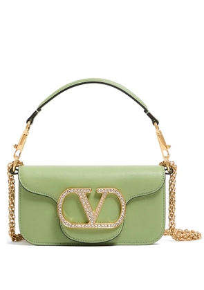 Valentino Garavani Locò small shoulder bag with jewel logo - Green