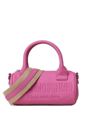 Love Moschino logo-embossed tote bag - Pink