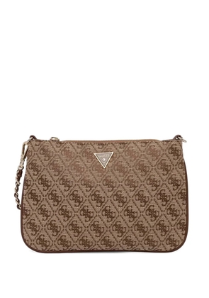GUESS USA 4G monogram-print chain-link tote bag - Brown